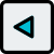 Left arrow navigation button on computer keyboard icon