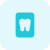 Dentist teeth report isolated on a white background icon