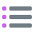 Liste mit Aufzählungszeichen icon