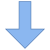 Flèche épaisse pointant vers le bas icon