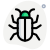 System bug isolated on a white background icon