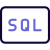 SQL a domain-specific language for programming and designed for managing data icon