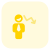 Downtrend chart of an businessman from the previous businessman icon