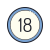 18 círculos icon