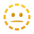 пунктирная линия-лицо-эмодзи icon