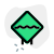 Rough road ahead with multiple bumps traffic board icon