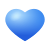 Coração azul icon