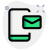 Email on cell phone icon