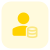 Data storage by a user for the company server icon