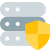 外部服务器受屏蔽防病毒软件隔离在白色背景服务器颜色 tal-revivo 保护 icon