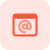 Add a new email address in website maker landing page icon