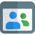 Online live web messenger for chatting and meeting icon