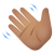 Waving Hand Medium Skin Tone icon