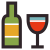 vino e bicchiere icon