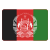 アフガニスタンの旗の丸い icon