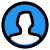 Single male user profile picture layout for online social media dashboard icon