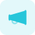 Megaphone or hand-held speaker isolated on a white background icon