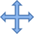 Redimensionner Quatre Directions icon