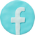 Facebook rodeado de círculo icon