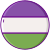 外部性别酷儿 LGBT Flaticons 线性颜色平面图标 icon