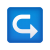 Links-nach-rechts-gekrümmtes Emoji icon