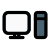 Medium specification desktop with a monitor set icon