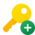Schlüssel hinzufügen icon