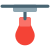 Punching bag for boxing practice and strength icon