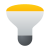 Lampadina a specchio riflettente icon