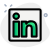 LinkedIN - IN logo used for professional networking, icon