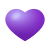 cuore viola icon