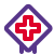 Hospital plus sign mark warning and display icon