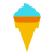 Crème glacée au cône de gaufre icon
