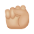 Raised Fist Medium Light Skin Tone icon