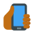 рука со смартфоном-тип кожи-5 icon