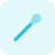 Cotton bud for ear and nose hygiene isolated on a white background icon