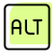 Alternate key for computer keyboard multi function icon