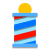 Poste de barbeiro icon