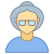 Person Old Female Skin Type 3 icon