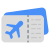 외부 항공 티켓 여행 및 호텔 벡터 슬랩 플랫 벡터 슬래브 icon