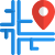 Map location of consignee parcel delivery method icon