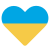 corazon-azul-amarillo icon