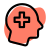 Neurology department with brain function vitals icon