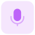Audio recording Logotype of a microphone layout icon