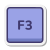 F3 键 icon