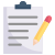 Clipboard writing icon