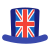 Großbritannien-Flagge-Hut icon