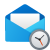 Open Envelope Clock icon