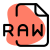 RAW Audio file format for storing uncompressed audio in raw form icon
