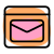 Email messenger on a landing page builder icon